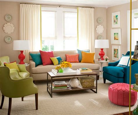 Colorful Modern Chairs Summer Living Room Furniture Trends 2017
