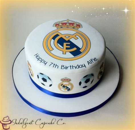 Real Madrid Personalised Cake Mais Soccer Birthday Cakes