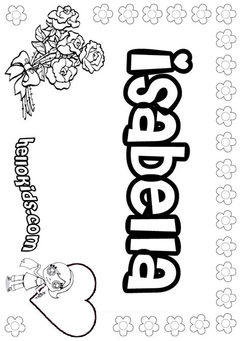 Isabella Coloring Pages