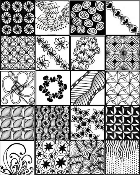 Zentangle Printable Patterns Customize And Print