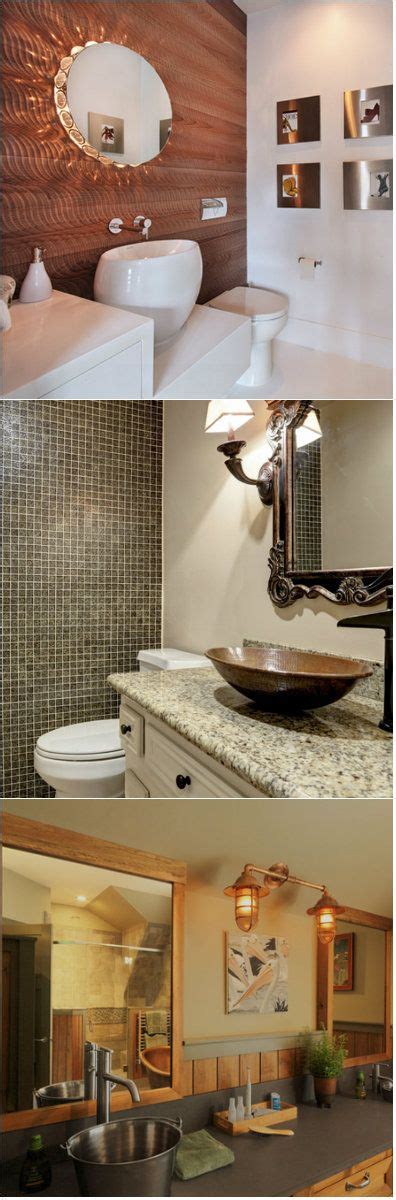 20 Captivating Bronze Accents In Powder Rooms My Decor Home Decor
