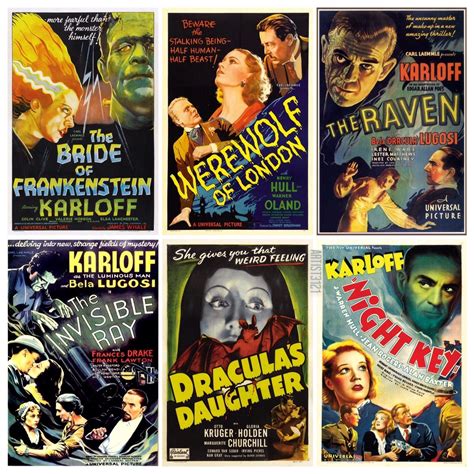 Universal Studios Classic Era Horror Movie Posters Part Four