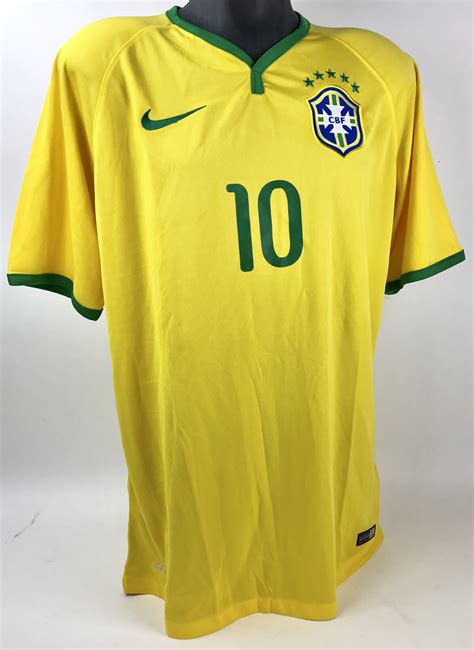 Lot Detail Neymar Signed Nike Brazil Soccer Jersey Psadna