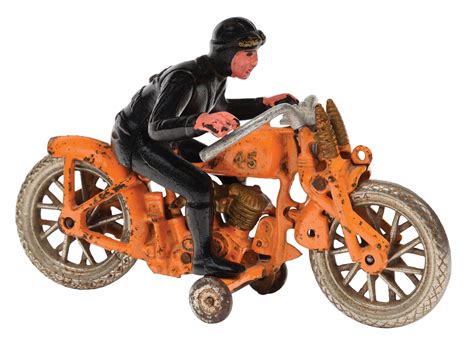 Wondering if harley and the davidsons is ok for your kids? Lot Detail - RARE CAST-IRON HUBLEY LARGE SIZE HARLEY ...
