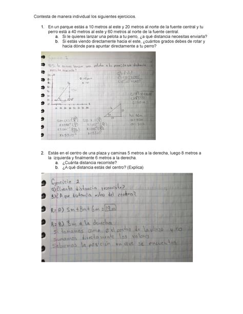 Matematicas De Ingieneria Ejercicio Contesta De Manera Individual Los Siguientes Ejercicios