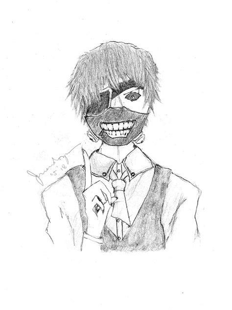 My First Tokyo Ghoul Sketch I Dont Know Who The Original Artist But