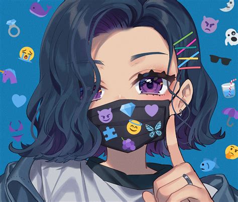 Download Gratis Wallpaper Anime Girl With Mask Hd Terbaik