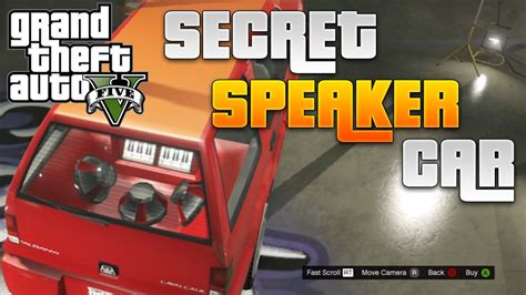 Before you can even think about selling a vehicle, you're going to have to get your hands on one. GTA 5 Online How To Get A Secret "Speaker Car" (GTA 5 ...