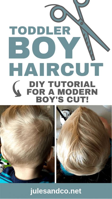 Scissors shape the hair more easily if it's wet, but no worries if the kid doesn't want to do that! she explained that a haircut is a collaborative effort between you and the child. DIY Tutorial: How to Cut Toddler Boy Hair at Home! | Jules ...