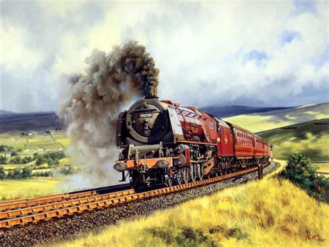 Railroad Art Oil Painting Art Train Journeys Art Paintings Trains