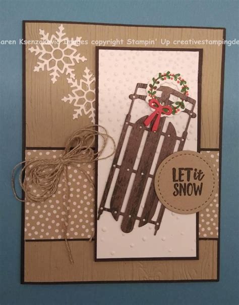 Stampin Up Alpine Adventures Christmas Card Creative Stamping