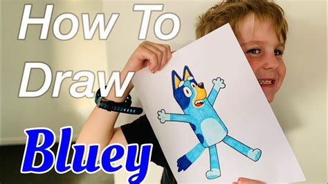 How To Draw Bluey Youtube