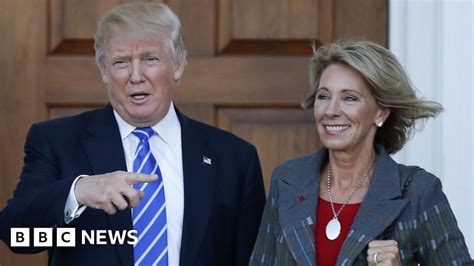 Trump Appoints Betsy Devos As Education Secretary Bbc News