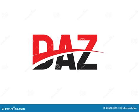 Daz Letter Initial Logo Design Vector Illustration Stock Vector