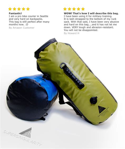 Premium Dry Bag 30l Waterproof Backpack By Supersingularity With Dual Air Valve Inflation And
