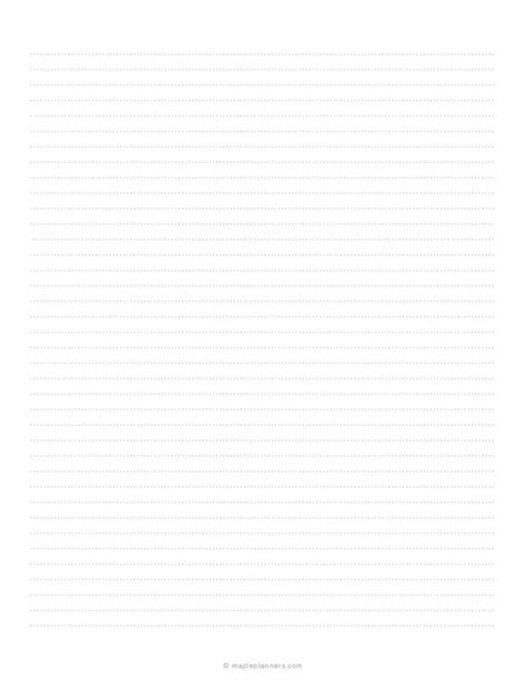 Printable 14 Inch Dotted Lined Paper
