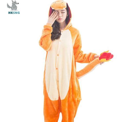 Hksng New Animal Adult Fire Dragon Kigurumi Pajamas High Quality