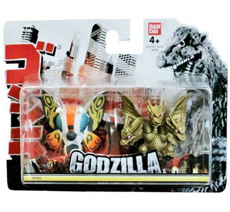 Chibi Godzilla Mothra And King Ghidorah Mini Figure 2 Pack New In Package