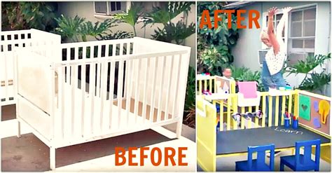 An Old Crib Easily Becomes The Perfect Addition To Your Office The