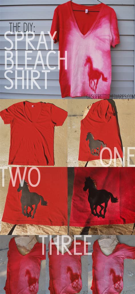 Diy Bleach Shirt Designs How To Bleach Shirts With Custom Designs 7