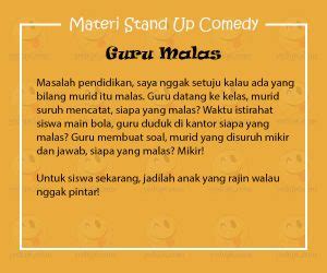 Materi Stand Up Comedy Tentang Pendidikan - YEDEPE.COM