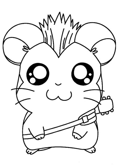 Does your kids love & enjoy keeping this cute looking & endearing hamster as pet animal? Cute Hamster Coloring Pages - Coloring Home