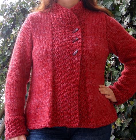You will find the instructions to knit. Free Knitting Pattern for Quick Silver Haze Jacket - This ...