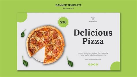 Free Psd Pizza Restaurant Ad Template Banner