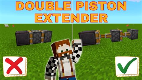 Minecraft Bedrock Xbox Double Piston Extender Tutorial Youtube