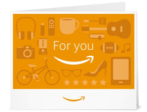 Buy amazon gift cards de, uk and us fast and at best price. For You (Orange Icons) - Printable Amazon.co.uk Gift Voucher: Amazon.co.uk: Gift Cards & Top Up