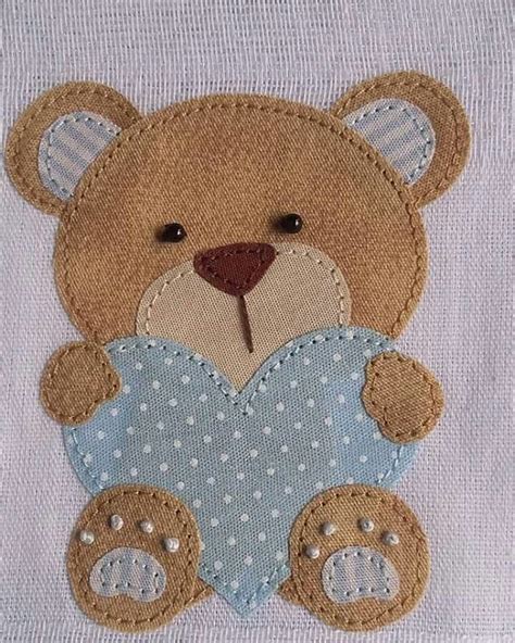 Pinterest Patchwork Baby Applique Bear Quilts Applique Quilts