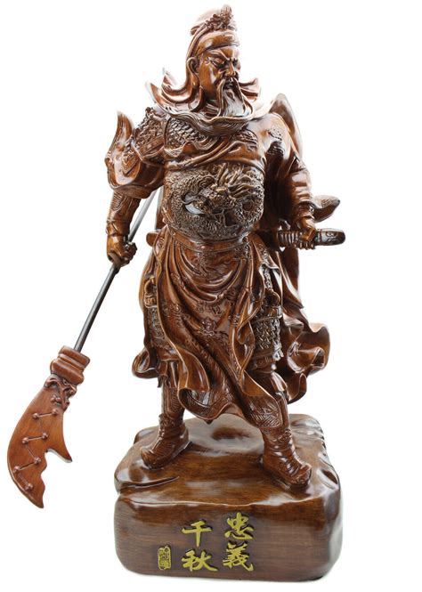 Feng Shui 18 Tall Large 7lb Chinese Guan Yu Guan Gong Warlord Statue