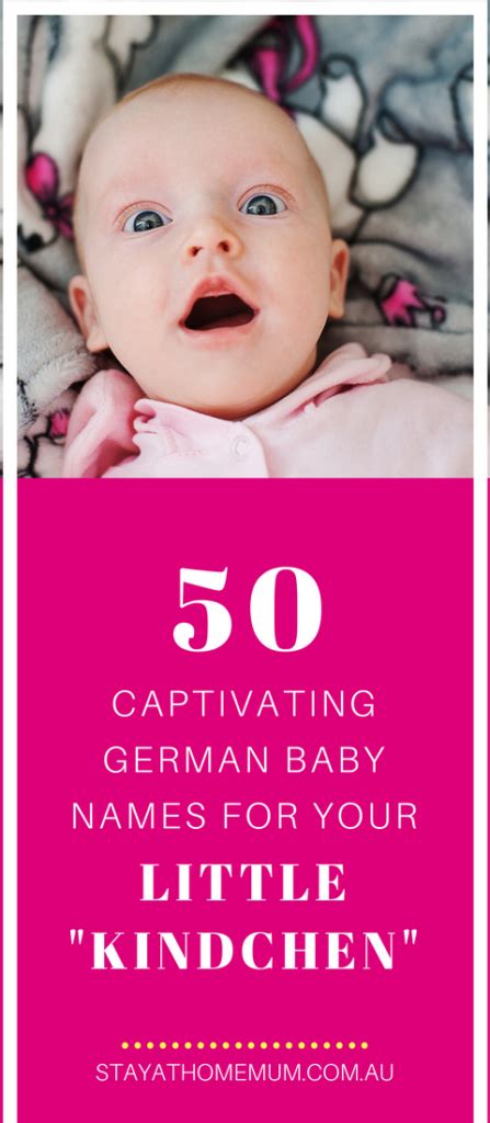 50 Captivating German Baby Names For Your Little Kindchen