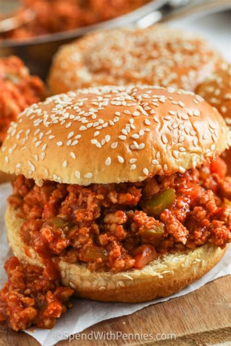 Turkey Sloppy Joes Spend With Pennies