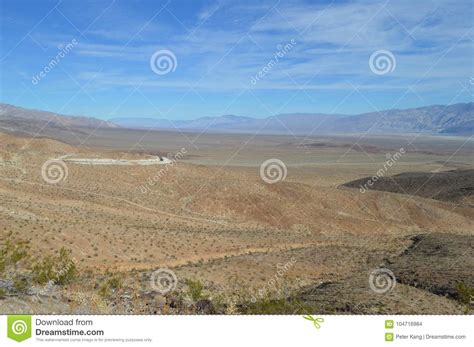 Panamint Valley Southern California Mountain Range In Desert Stock
