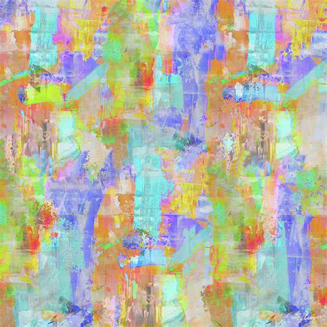Triple Joy Abstract Art Painting By Sharon Cummings Pixels
