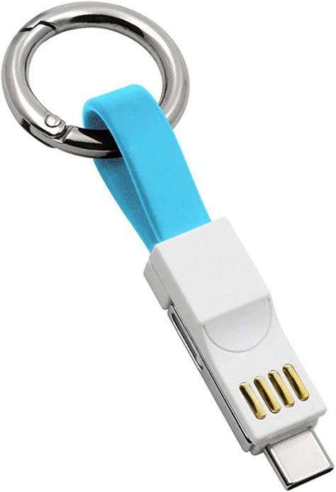 Multi Charging Cable Portable Keychain Charger Cables Short