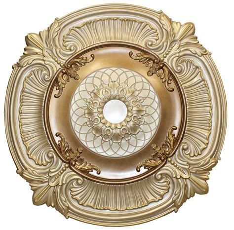 Photo on the left shows medallion #. MD-9023 Ivory Ceiling Medallion | Ceiling medallions ...