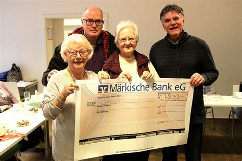 Die märkische bank ist in herdecke, wie bereits in den vorjahren, auf einem guten kurs. Willkommene Spende - Hagen