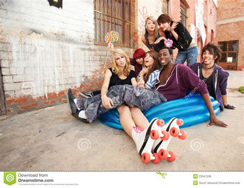 Young And Crazy Teens Playing Stock Photo - Image: 23347236