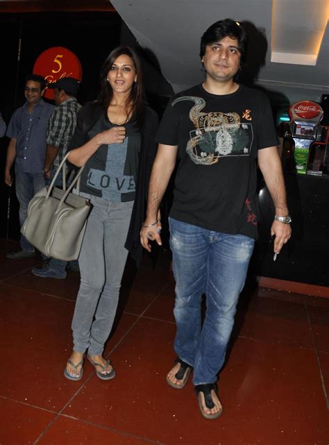Sonali Bendre With Husband Goldie Behl At Film Land Gold Women Premiere At Cinemax 1 Rediff