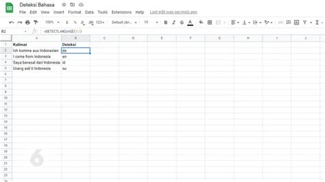 Cara Mendeteksi Bahasa Di Google Sheets Tekno Liputan6