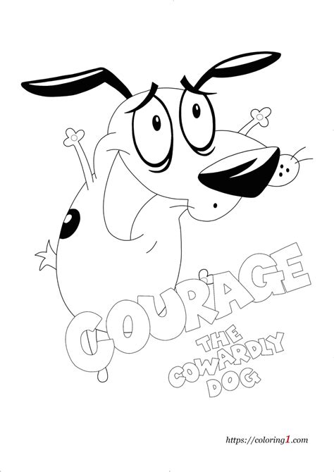 Courage The Cowardly Dog Coloring Pages 2 Free Coloring Sheets 2021