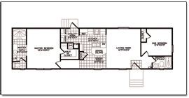 This comfortable living room and kitchen/dining area create. New Single Wide Manufactured Home Floorplans from ...