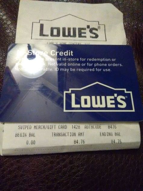 Check various cash back shopping portals such as mrrebates, ebates, splender, befrugal. Lowe's Gift Card, merchandise return card, store credit ...