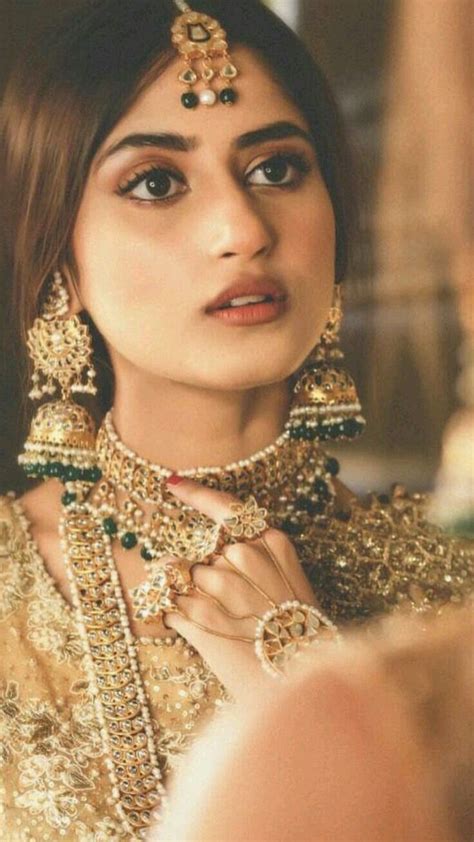 Pin By Wania Malik On Sajal Ali Indian Bridal Makeup Bridal