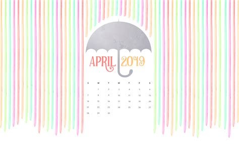 April 2019 Calendar Wallpapers Wallpaper Cave
