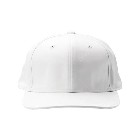 White Cap Wear Hip Hop Hat Front View Cap Fashion Helmet Png