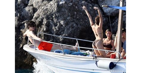 Timothée Chalamet and Lily Rose Depp Kiss on Boat Pictures POPSUGAR Celebrity Photo