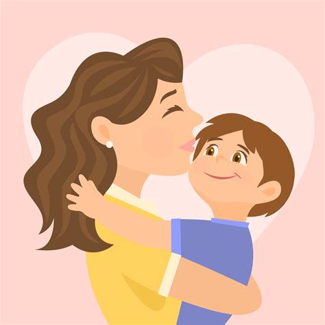 Mother Son Vector Art Icons And Graphics For Free Download